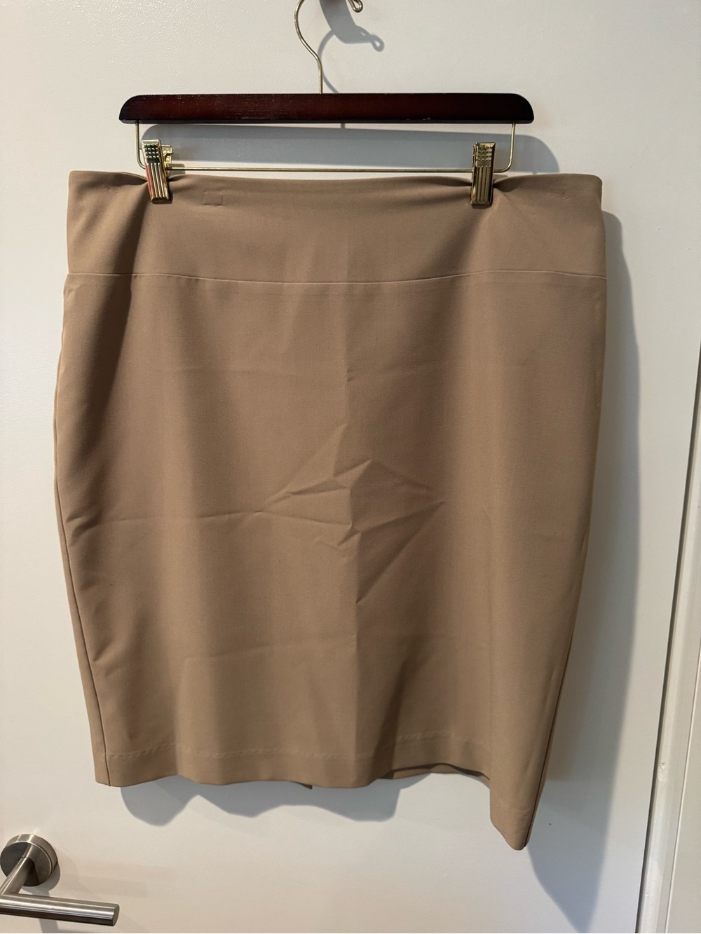 Ellen Tracy Neutral Taupe Pencil Skirt Size 14